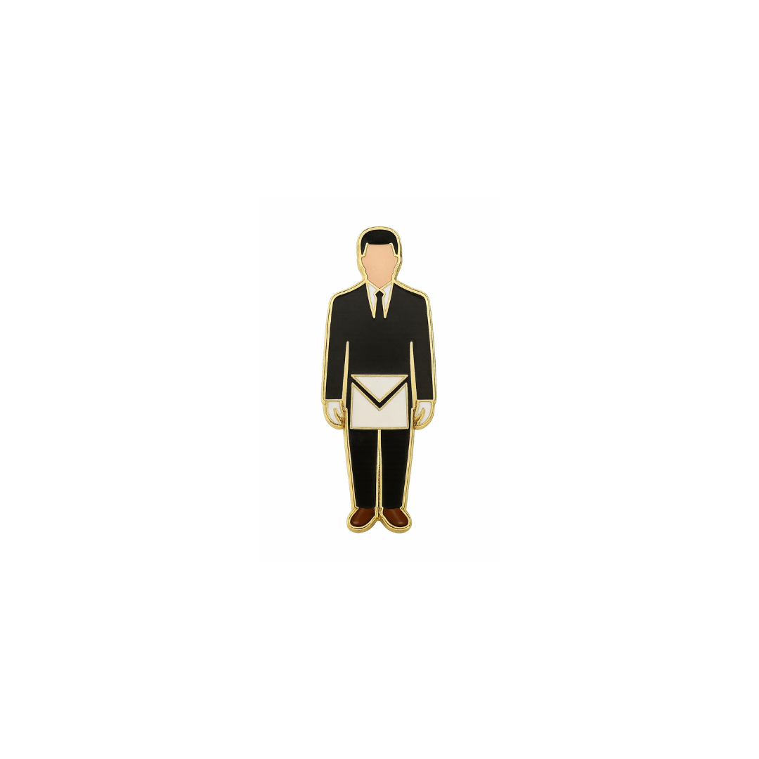'Mason Man' Lapel Pin - Brother